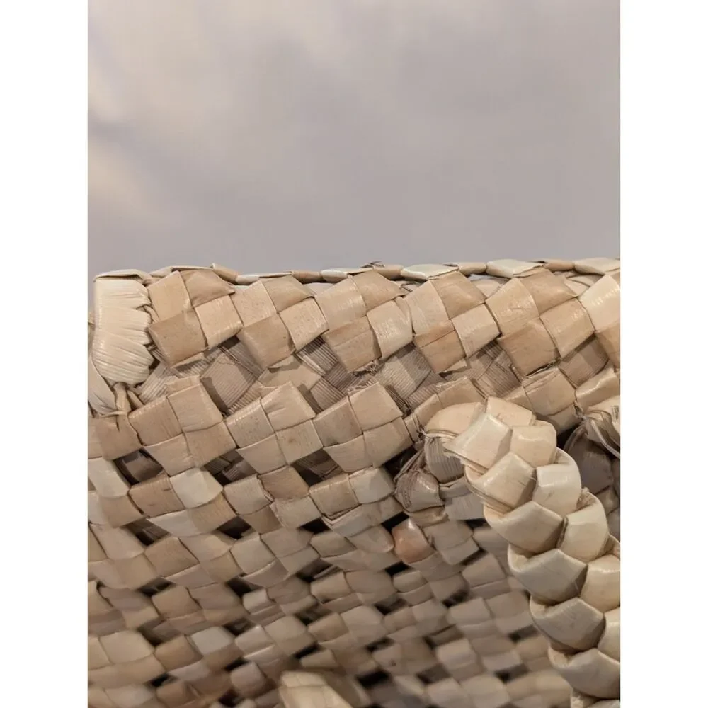 Vintage Woven Straw Backpack – Artisanal Craft – Repair or Repurpose - Picture 7 of 7